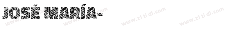 José María字体转换